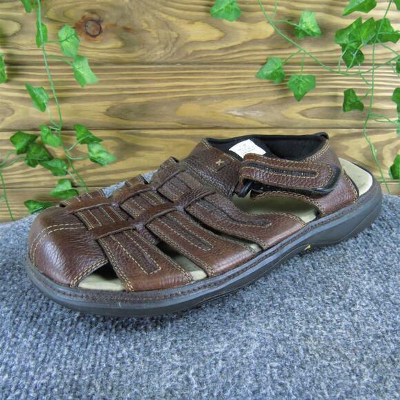 Backroads Men's Fisherman Brown Leather Size 11 Medium Gently Used 2025 - Picture 1 of 6